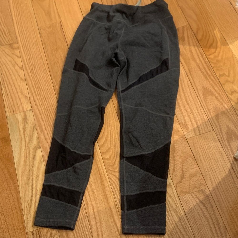 Gray and Black Leggings
